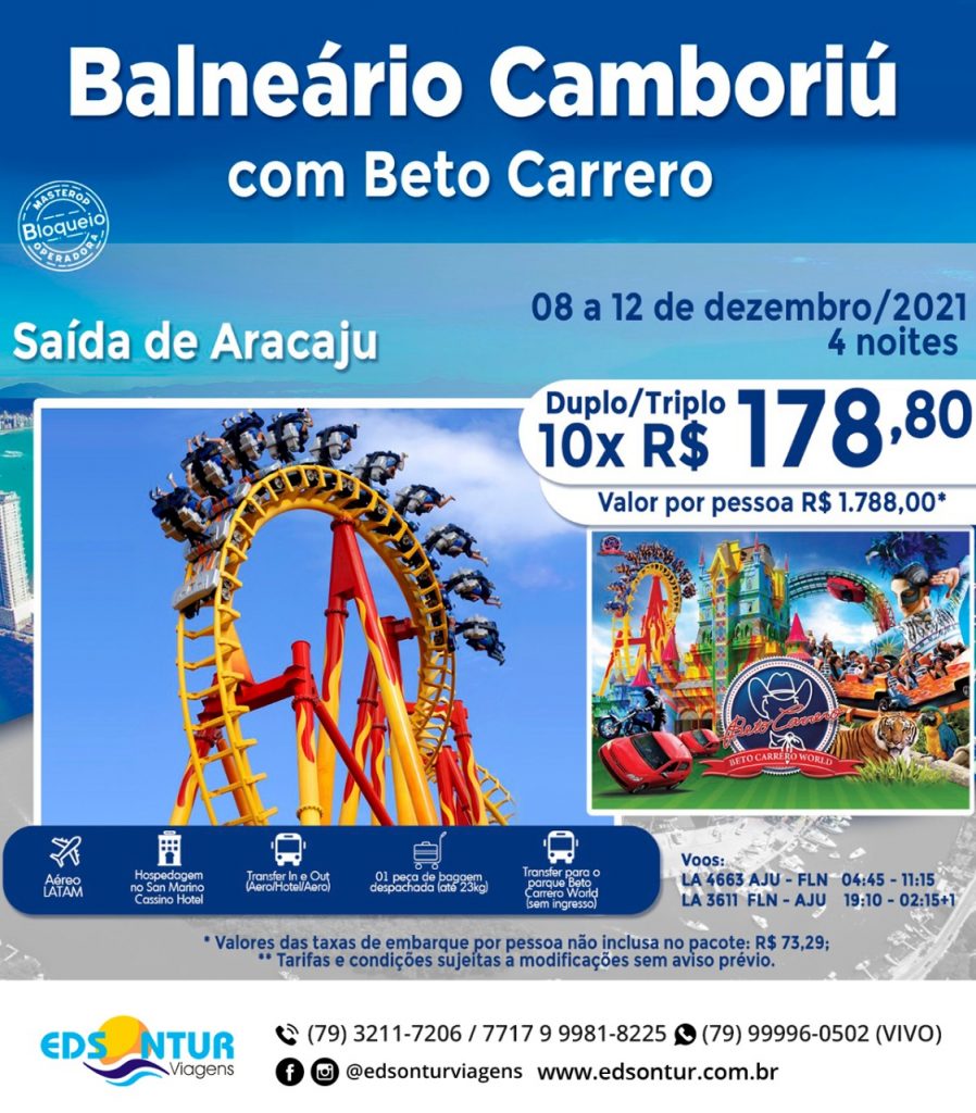 Pacotes Para Beto Carrero E Balneario Camboriu Balneário Camboriú com Beto Carrero 08 a 12 de dezembro 2021 Agência